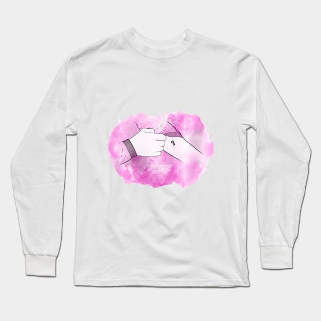 Pink Desing Eleven tattoo Long Sleeve T-Shirt by elchicodelab